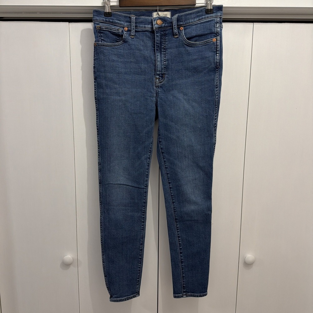 EUC Madewell Women's Sz 29 Denim 10" High-Rise Skinny Jeans, Measure 30x27